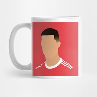 Cristiano Ronaldo Minimalistic Face Art Mug